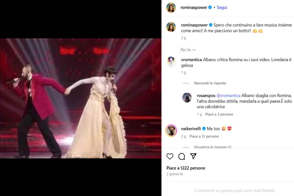 Il post di Romina Power sui Coma_Cose