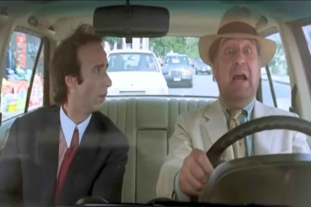 Roberto Benigni e Paolo Bonacelli in Johnny Stecchino