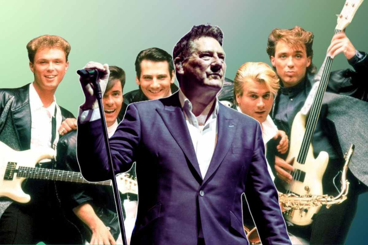 Tony Hadley con i suoi Spandau Ballet