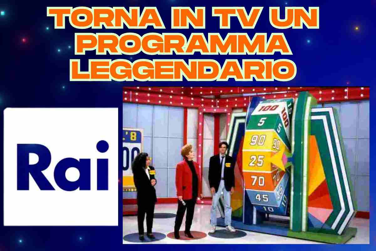 logo rai scena del vecchio programma ok il prezzo è giusto scritta